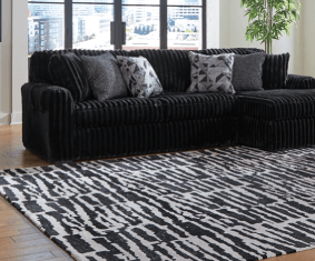 Midnight Corduroy Sofa Chaise